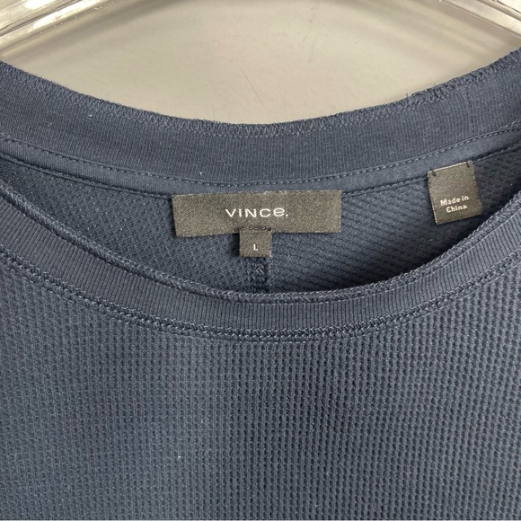 Vince Thermal Long Sleeve Crew Neck Pullover Long Sleeve Shirt MR7969189A L - Picture 7 of 14